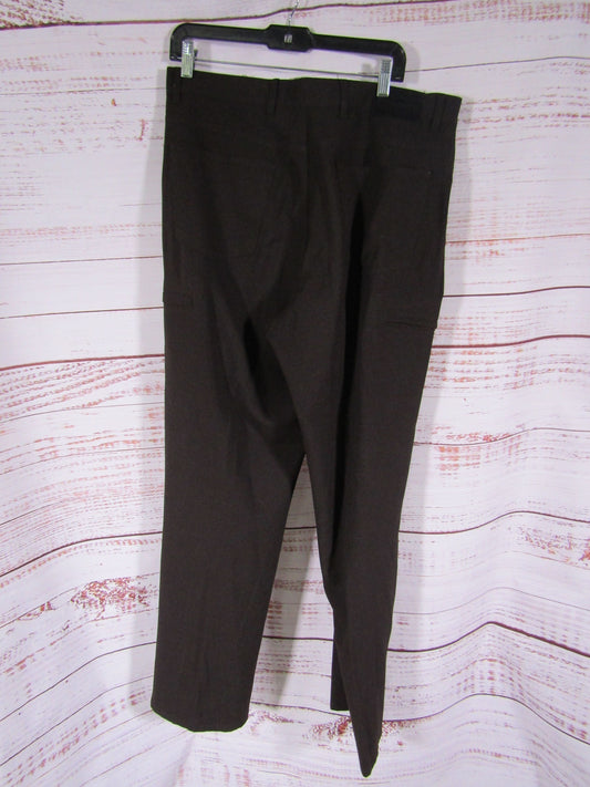 Alberto Ceramica Tom Men's Brown Straight Leg Trouser Pants Size 44