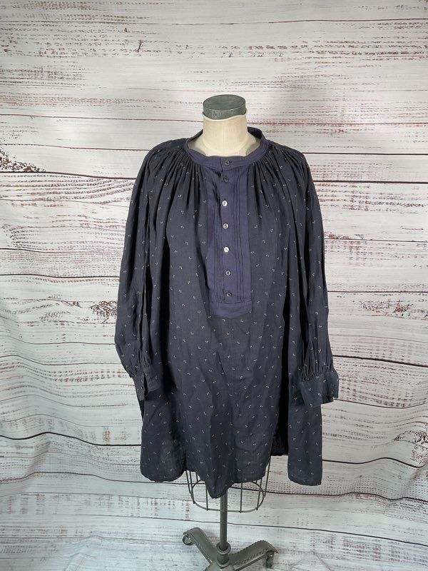 Arts & Science Women's Floral Print Navy Blue Oversized Blouse Size 1 Japan