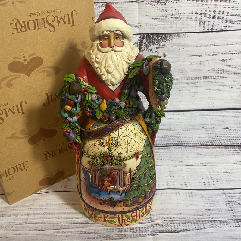 VTG. JIM SHORE "Deck The Halls with Boughs of Holly" Figurine