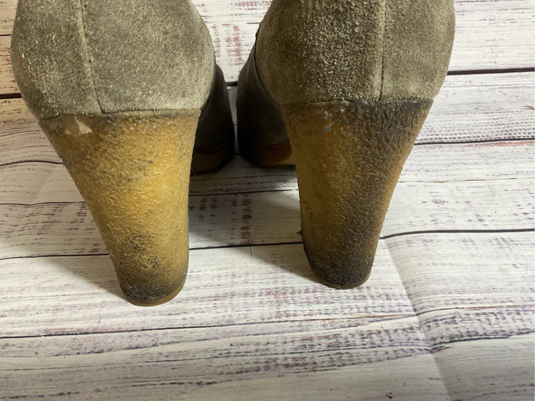 PRADA Women's Gray Suede Chelsea Boots- SZ 40