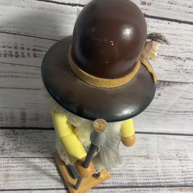 Original Steinbach Volkskunst Piccolo Shafer Sheep Herder 12" Wooden Nutcracker