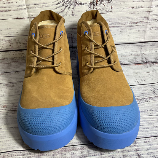 NWOB UGG Men Neumel Weather HYBRID Chestnut Big Sky Blue Waterproof Boots- SZ 12