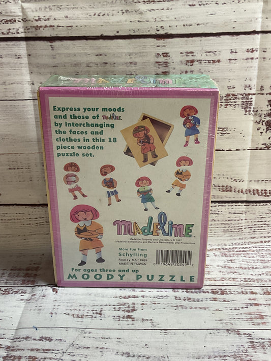 Schylling Wooden Madeline Moody Puzzle NEW