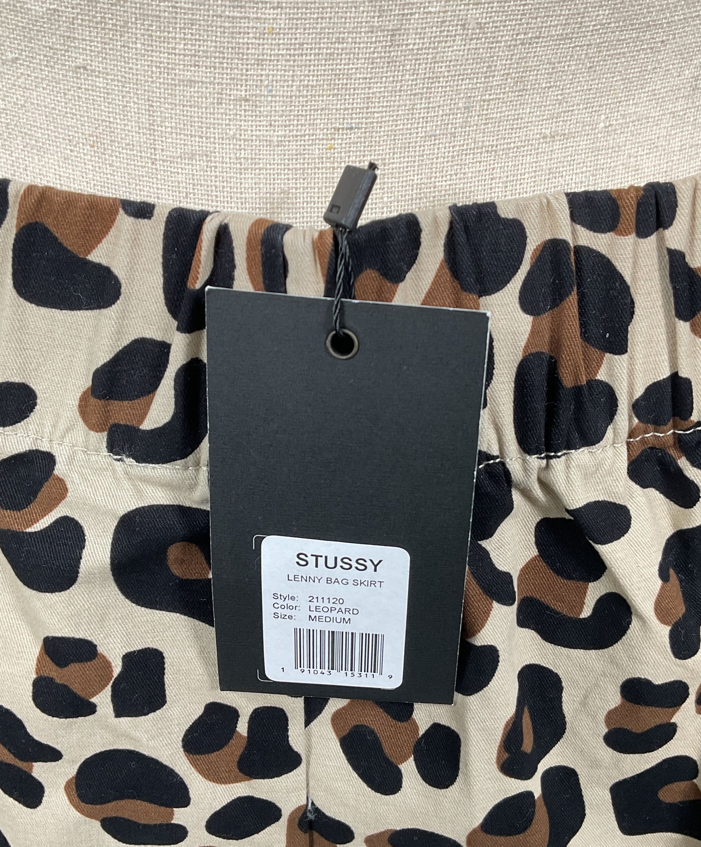 Stussy Leopard Print Skirt Multicolor Brown M