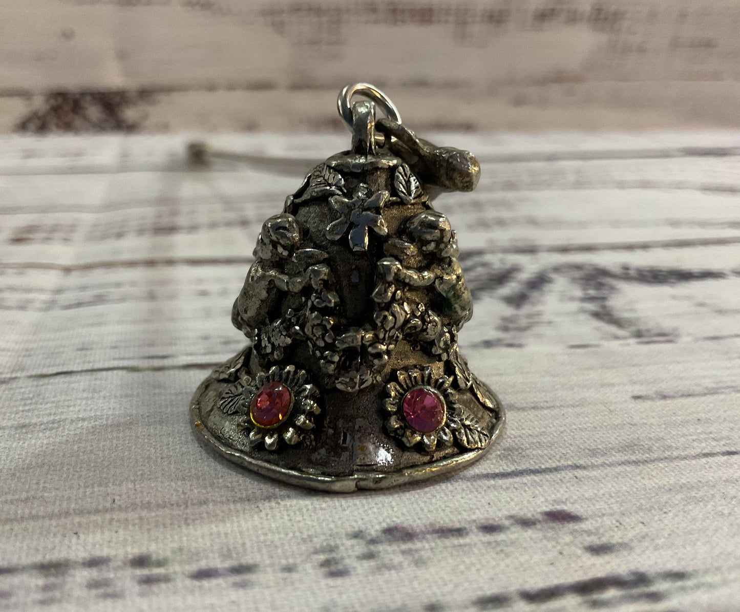 Vintage Comstock Pewter Art Nouveau Cherub Candle Snuffer