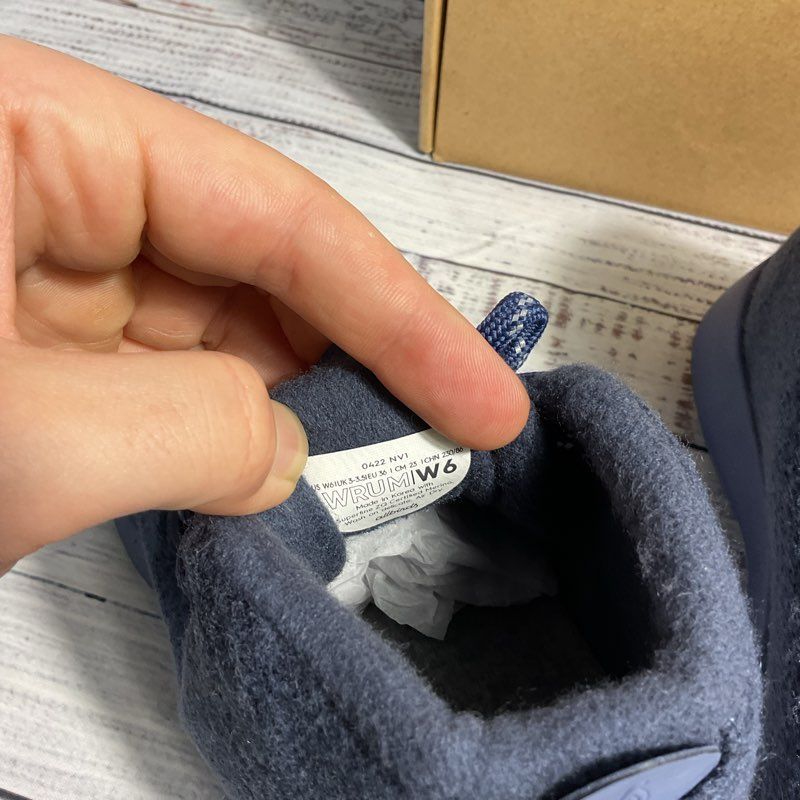 Allbirds Wool Runner-Up Mizzle Hazy Indigo/Rugged Khaki Running Shoes Women's 6