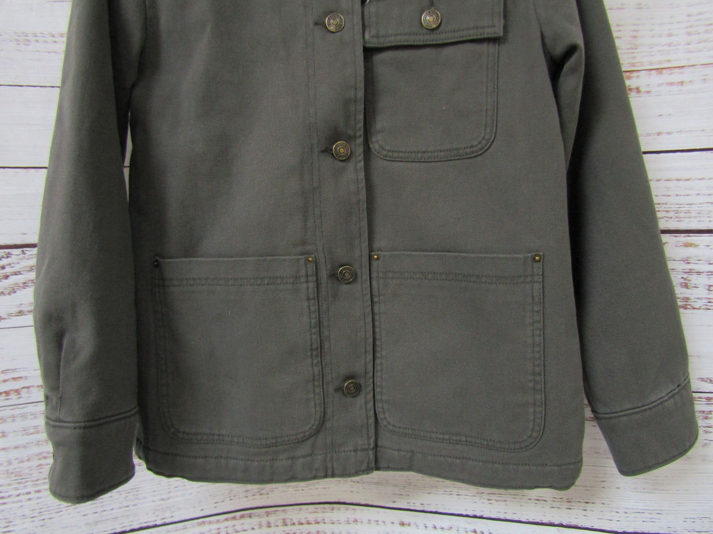 Abercrombie & Fitch Women's Green Workwear Jacket Size XXS