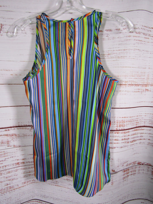 Milly Marie Women's Multi-Color Pinstripe Tank Top Size 0
