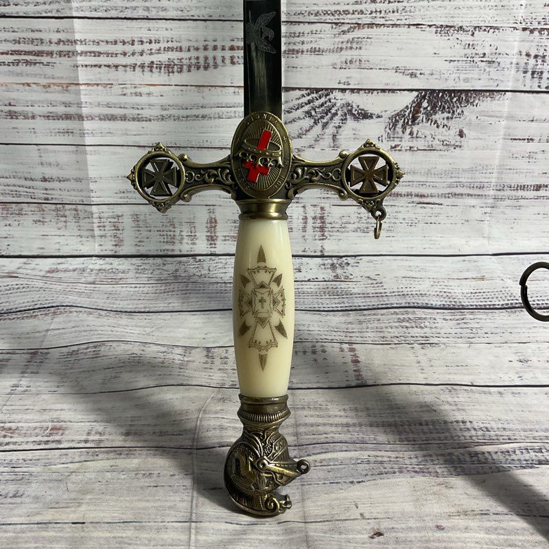 Masonic Knights Templar Ceremonial Dress Sword w/ Scabbard *NO CHAIN*