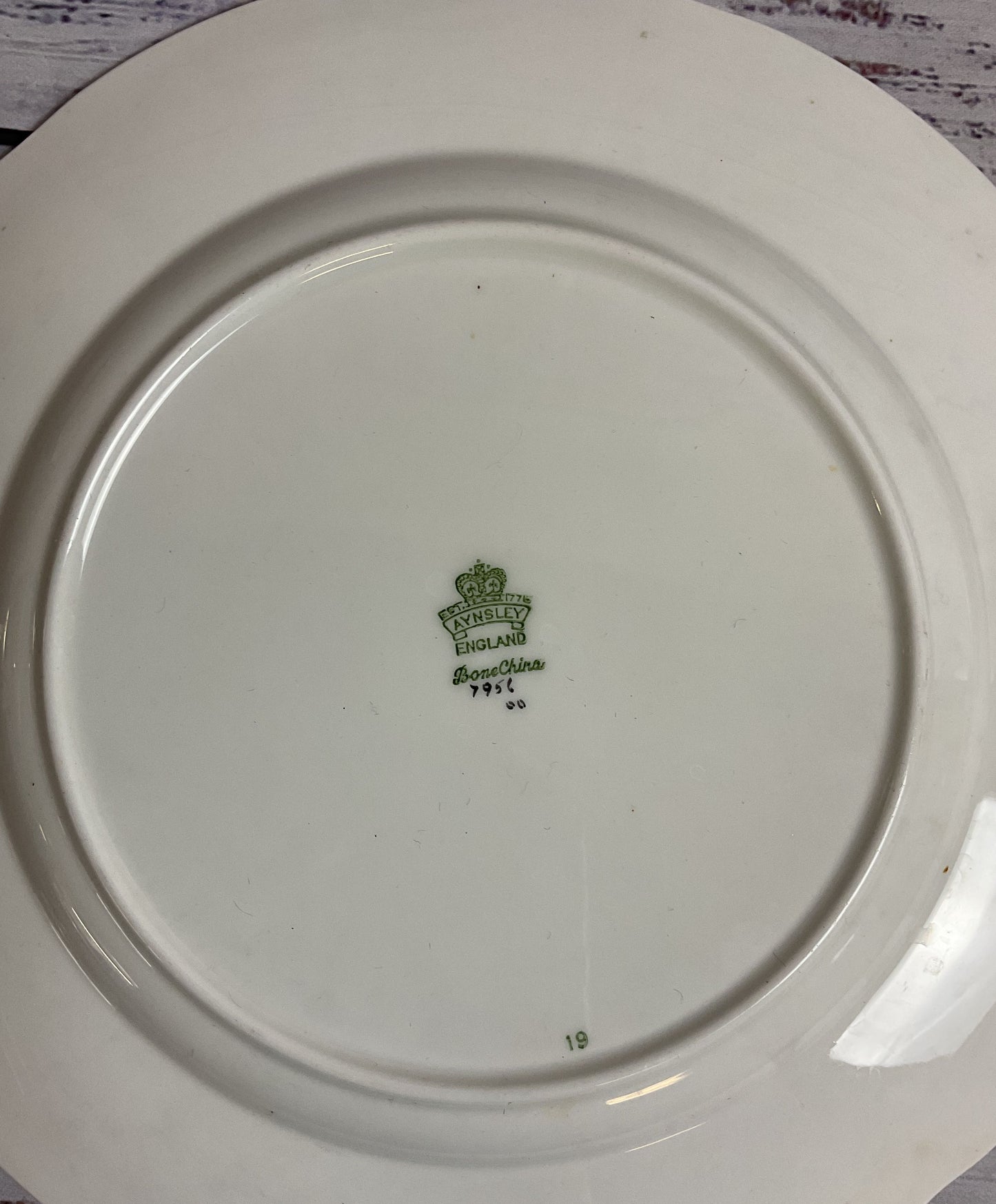 Set Of Two Aynsley Bone China England Decorative Fruit Orchard Plate
