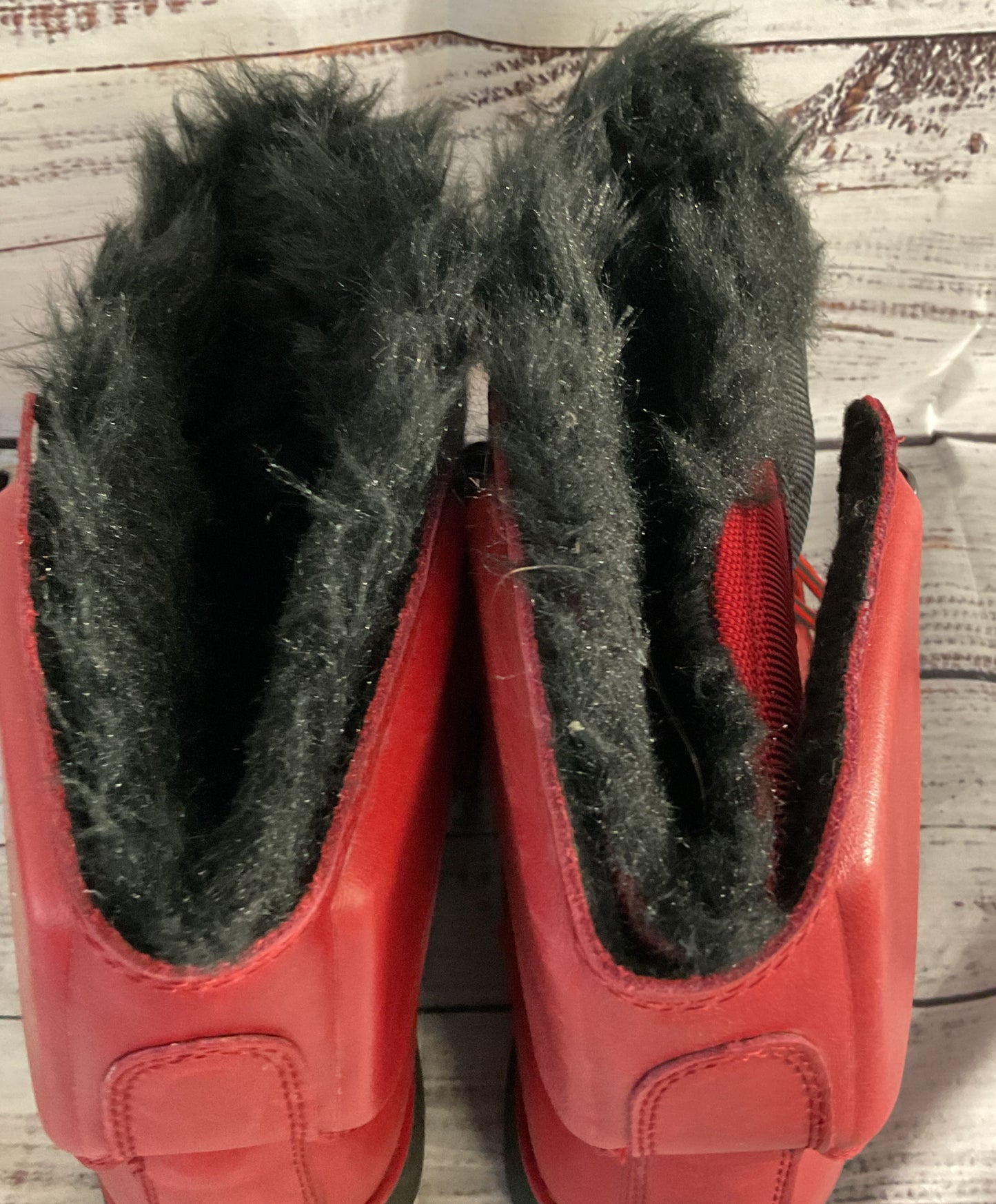 Psyberia Leather Waterproof Winter Boots Red 7