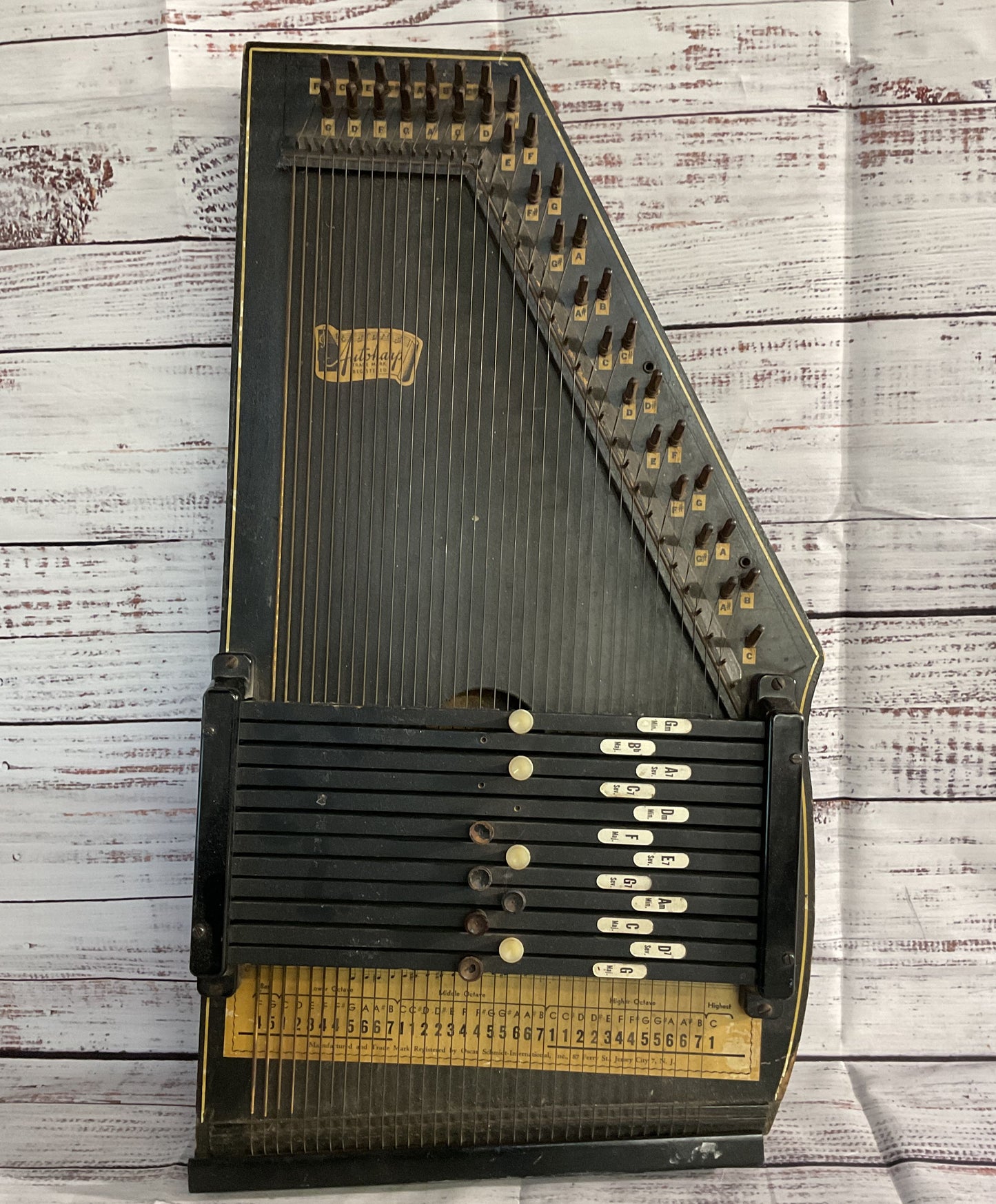 Oscar Schmidt Vintage Autoharp Instrument
