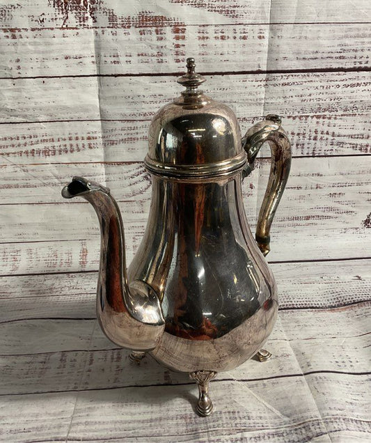 Vintage King George Silver Company Silver Plated Tea Pot 10.5"