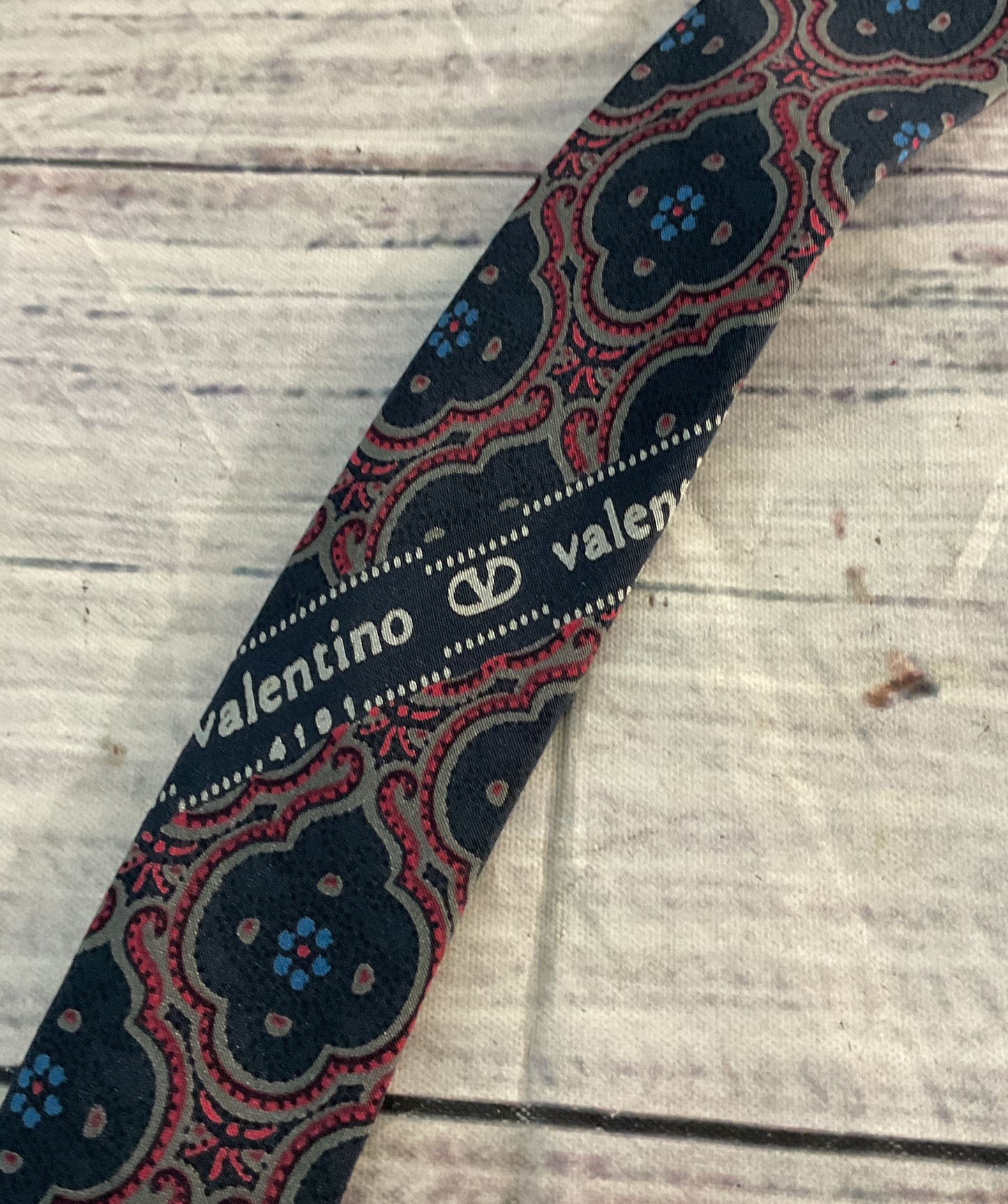 Valentino Tile Patterned Tie Multicolor OS