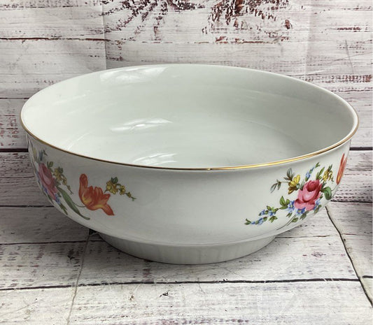 Graf Von Henneberg Vintage Floral 8.75" Vegetable Bowl Multicolor