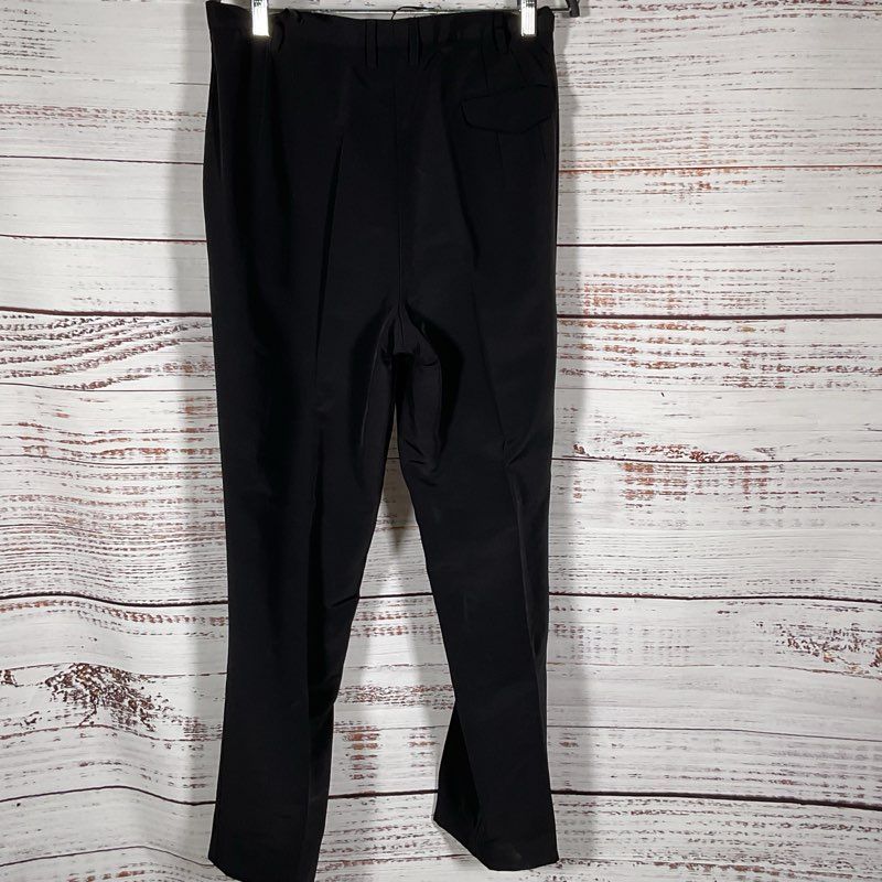 JIL SANDER Women's Black Silk Blend Dress Pants- SZ 40