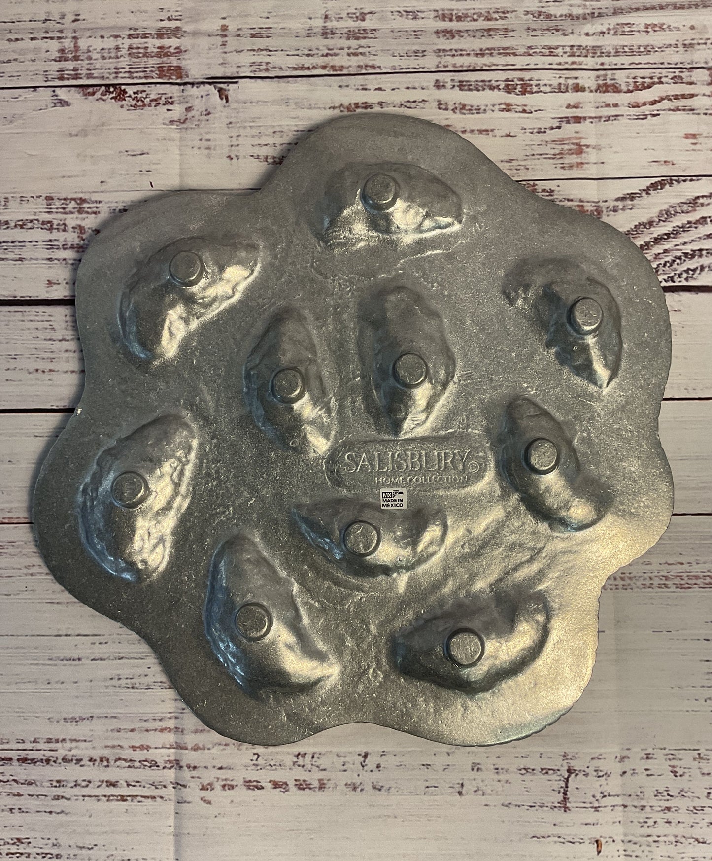 Salisbury Home Collection Silver Pearl Cast Aluminum Infinity Oyster Griller