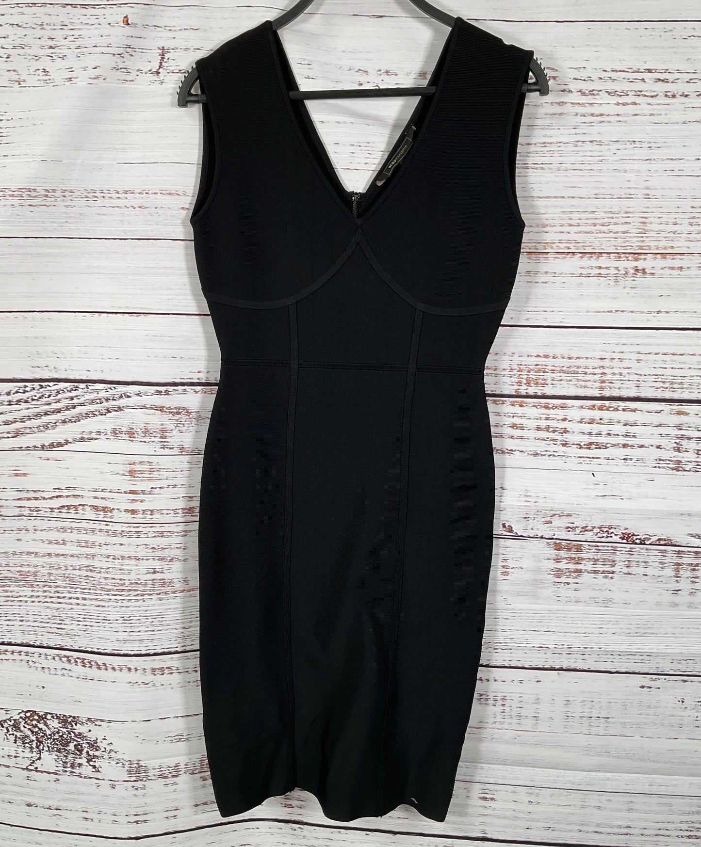 BCBG Max Azria Loribel Women's Black Bodycon Dress Size M