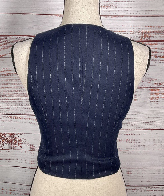 Favorite Daughter The Favorite Pinstripe Vest Navy XS