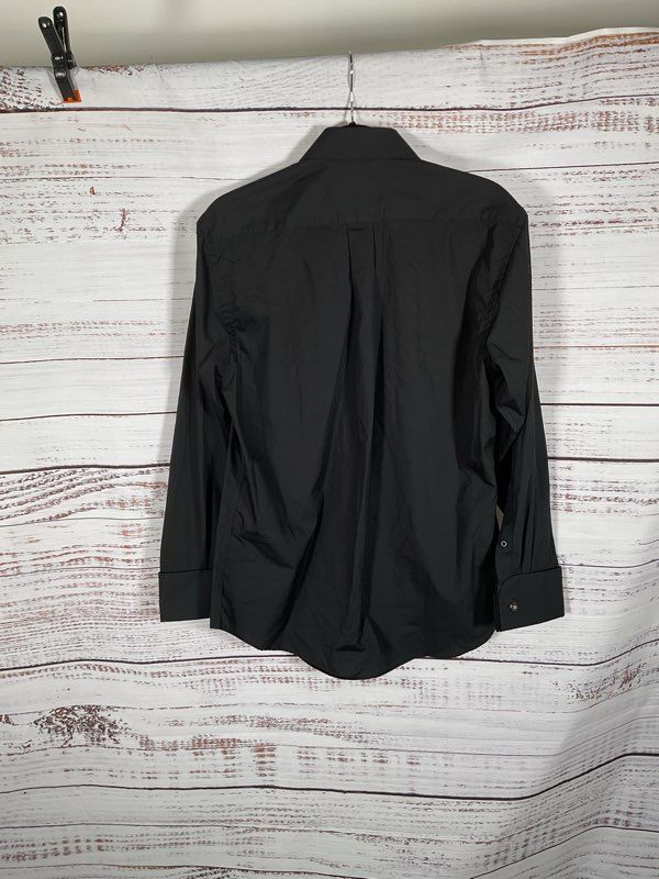 Men's Jean Paul Germain Black Long Sleeve Button Up Black Shirt Size 32/33 15.5