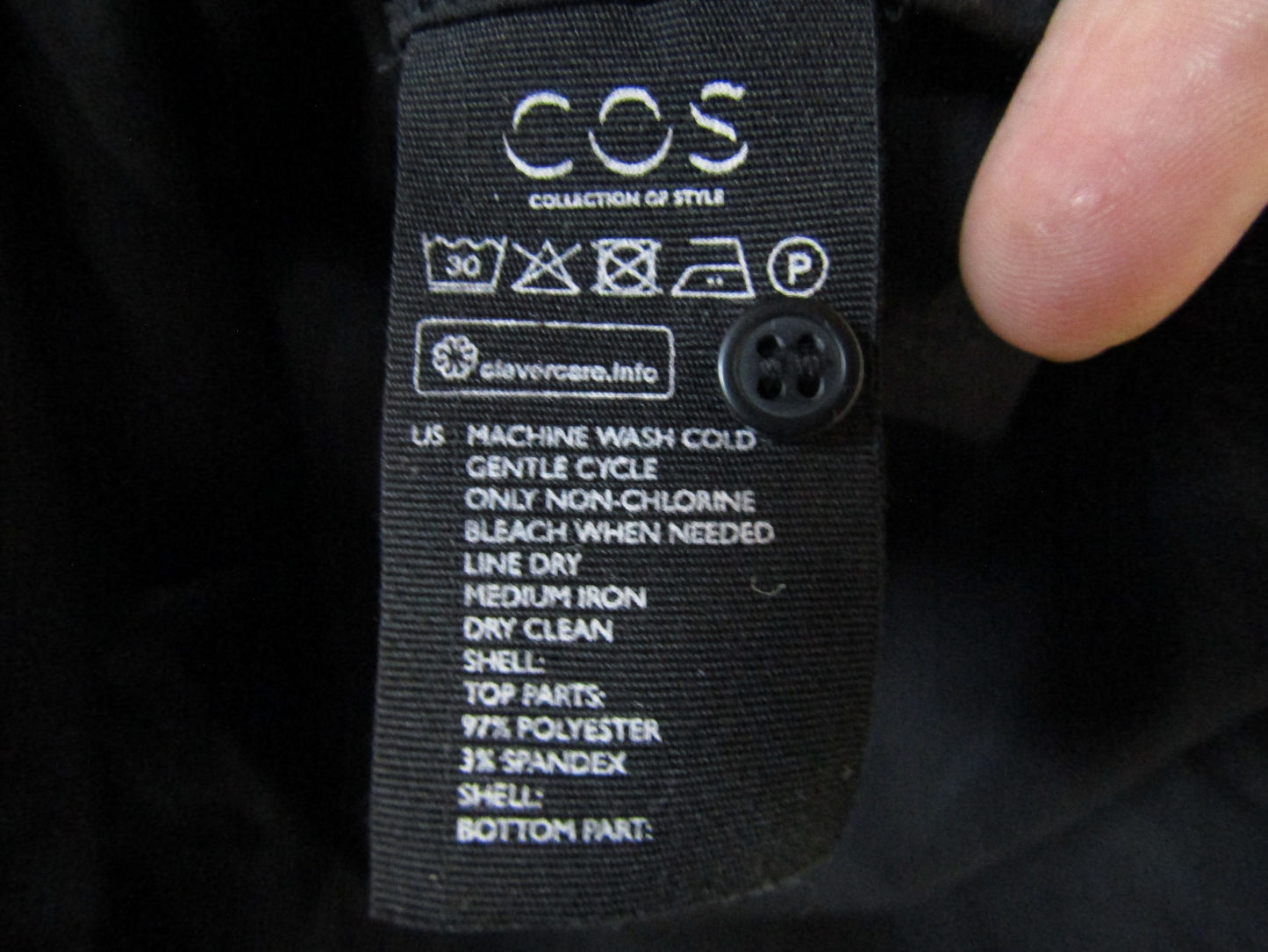 COS Women's Black Casual Dress Size M