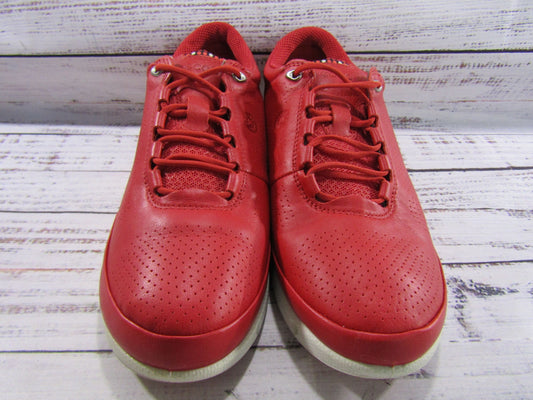 Ecco Cool Pro Women's Red Leather Gore-Tex Waterproof Golf Shoes Size 6