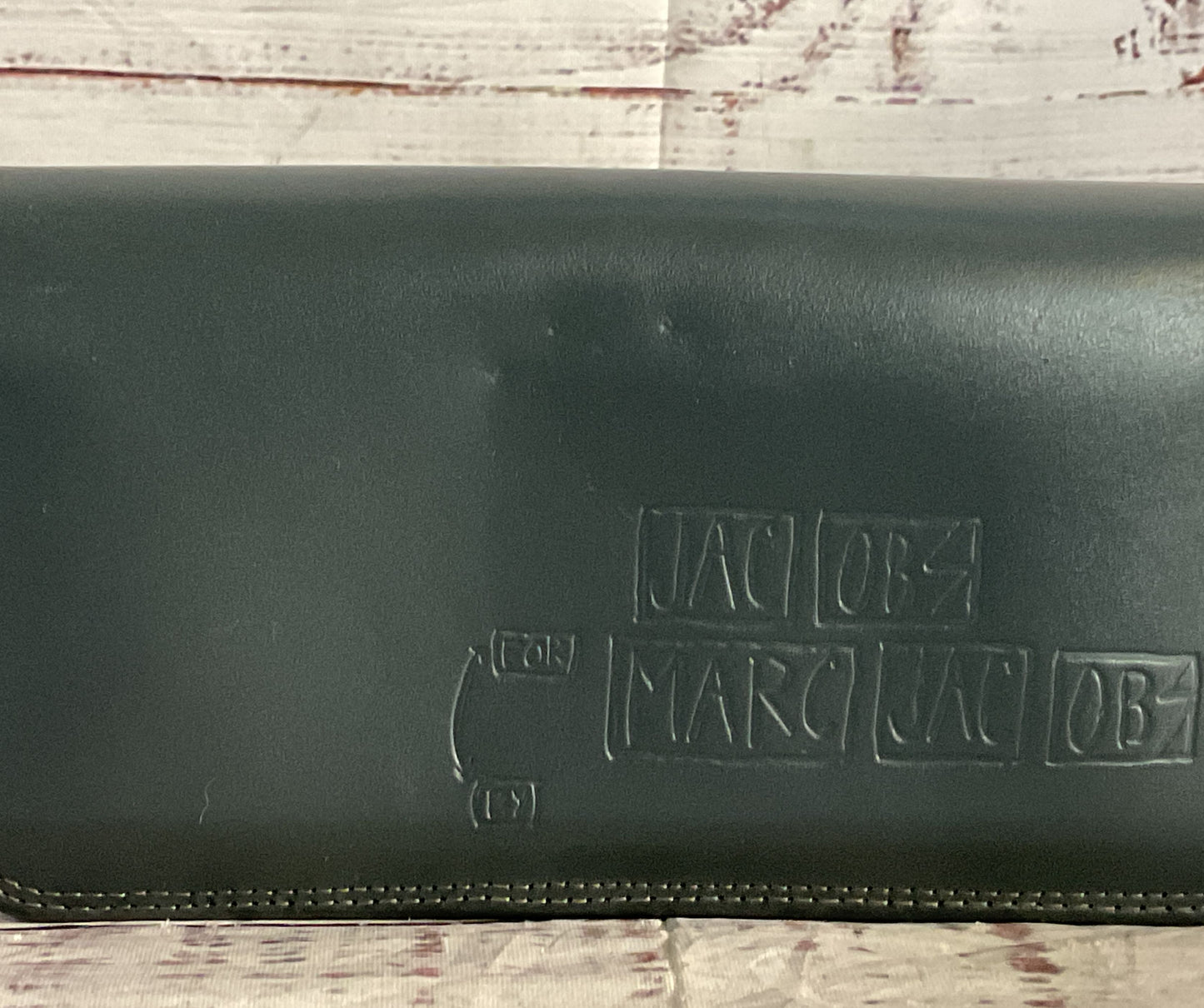 For Jacobs By Marc Jacobs Vegan Leather Wallet Gray