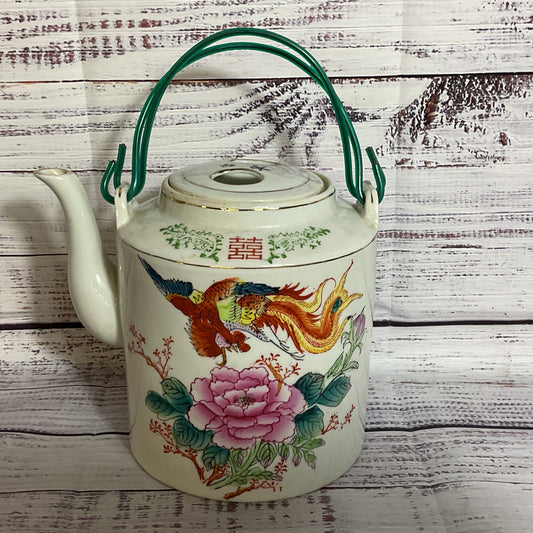 VTG. Chinese Famille Rose Dragon Teapot- 6.25" (3 of 3)