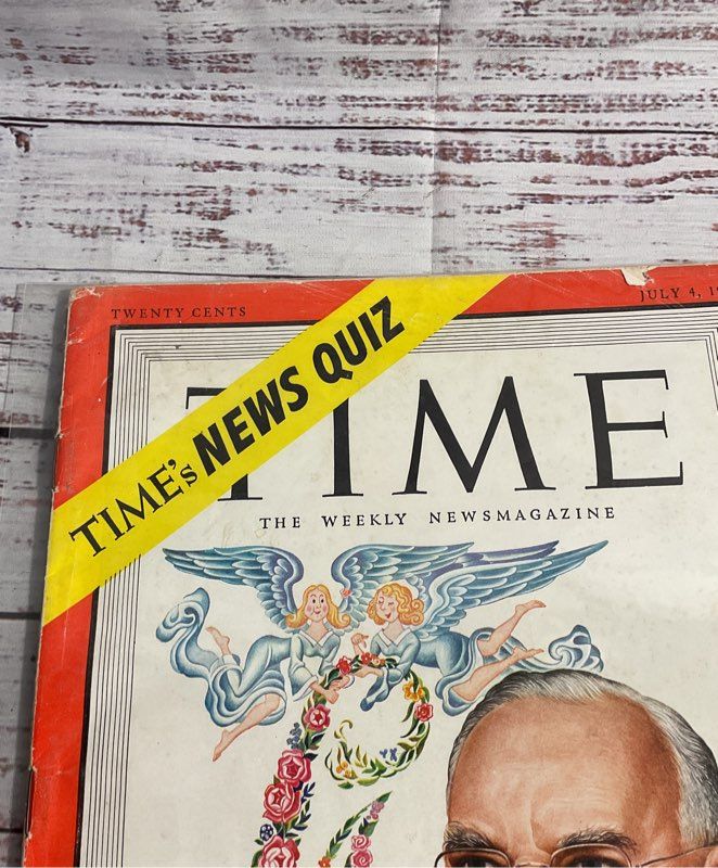 Time Magazine Vintage Original Issue July 4, 1949 Los Angeles' Mayor Bowron