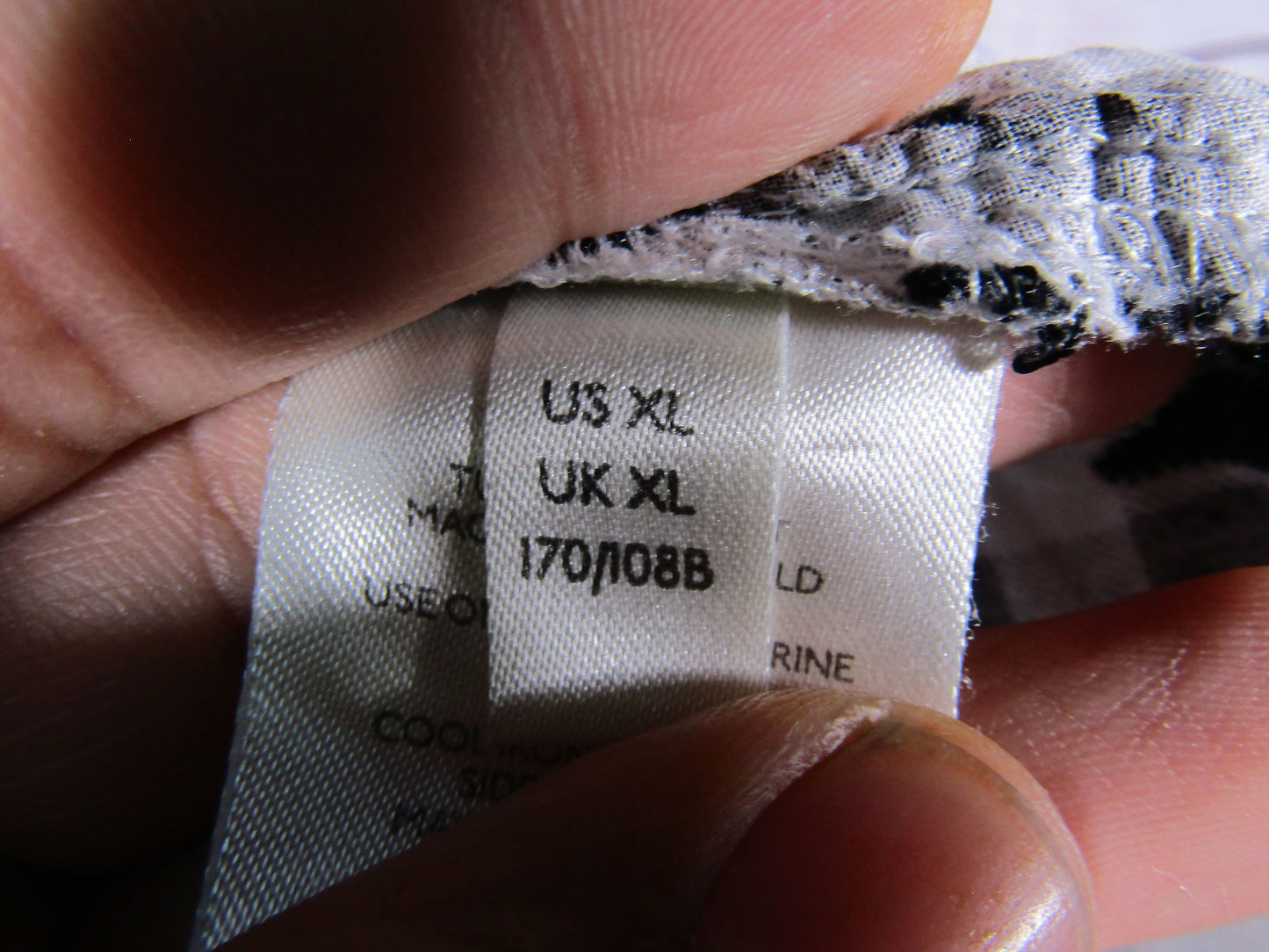 by Anthropologie Pilcro The Whitney Women's Black & White Trapeze Shirt Size XL