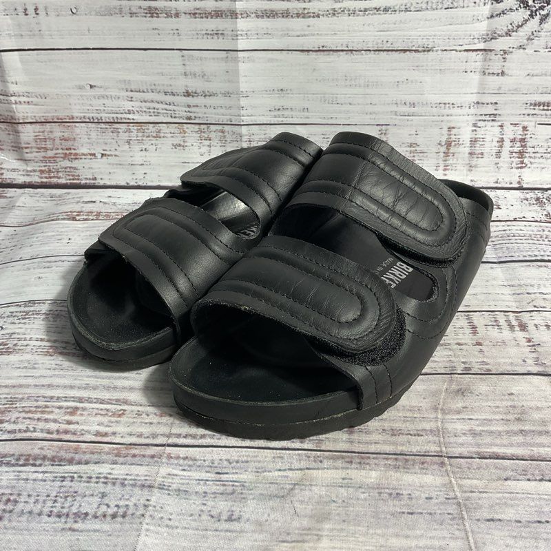 Birkenstock TooGood The Forager Black Leather Strap Slide Sandal Women's 5 US