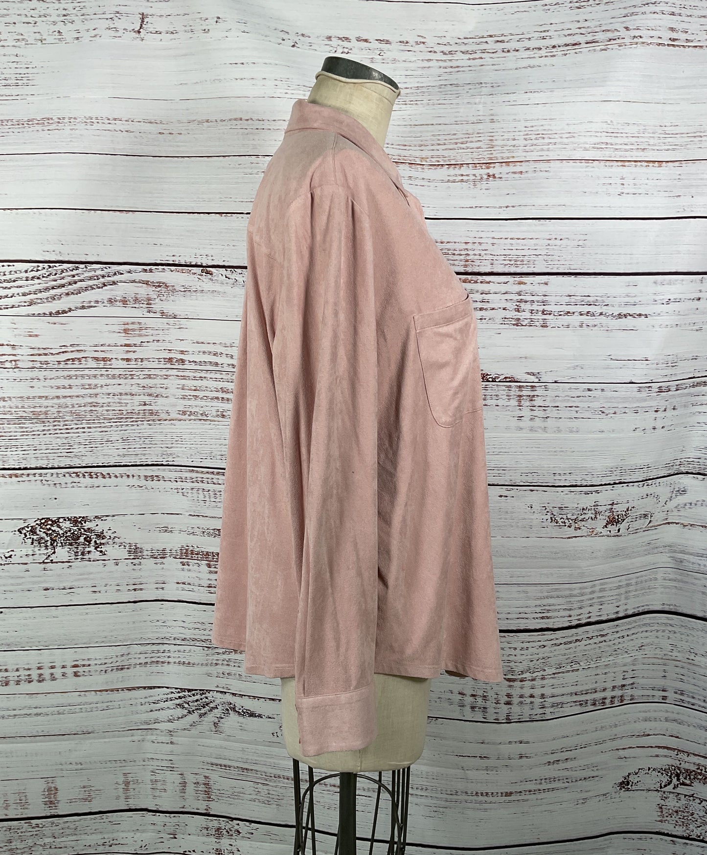 Chico's Blush Pink Button-Up Long Sleeve - Size 3 NWT