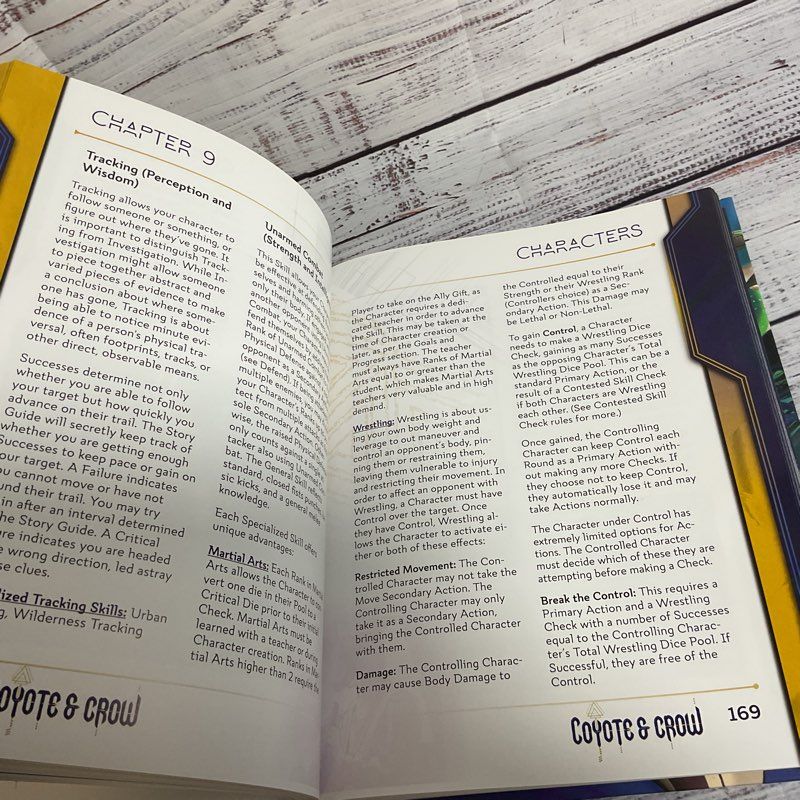 COYOTE & CROW The Role Playing Game Core Rulebook- Hardcover