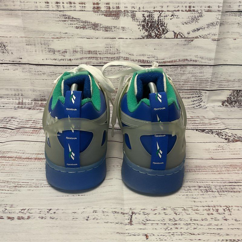 Reebok Workout Plus ATI White Humble Blue Sneaker Athletic Shoe Men Size 10.5