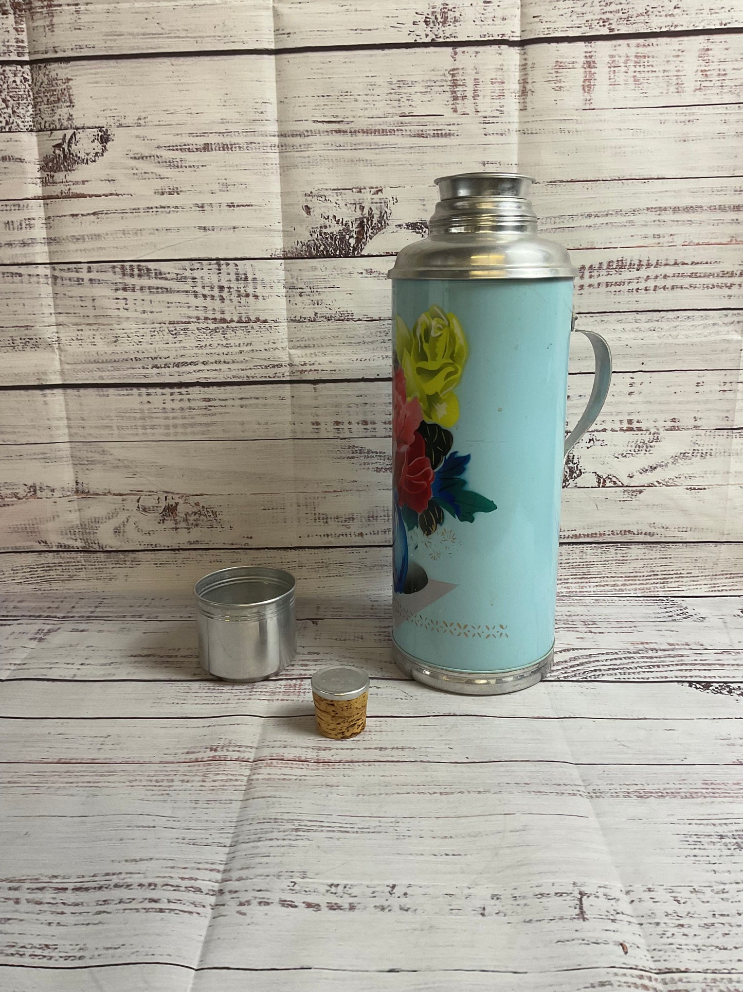 Vintage Flying Crane Thermos Made In China