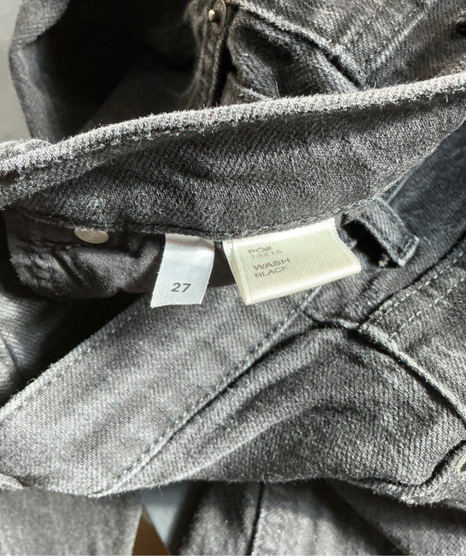 Women's Reformation Black High Waist Straight leg Jeans Size 27