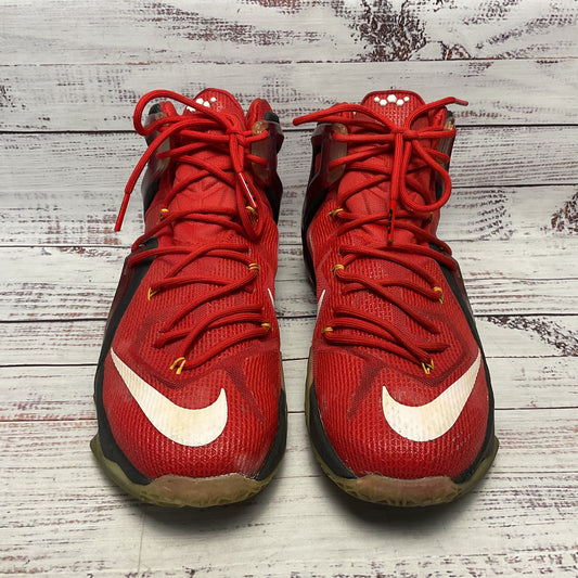 Nike Lebron 12 XII Elite Red/Gold Red Athletic Shoe Men Size 12 1 of 2