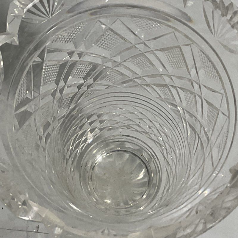 Vintage Waterford Crystal 7" Castle Top Georgian Strawberry Vase