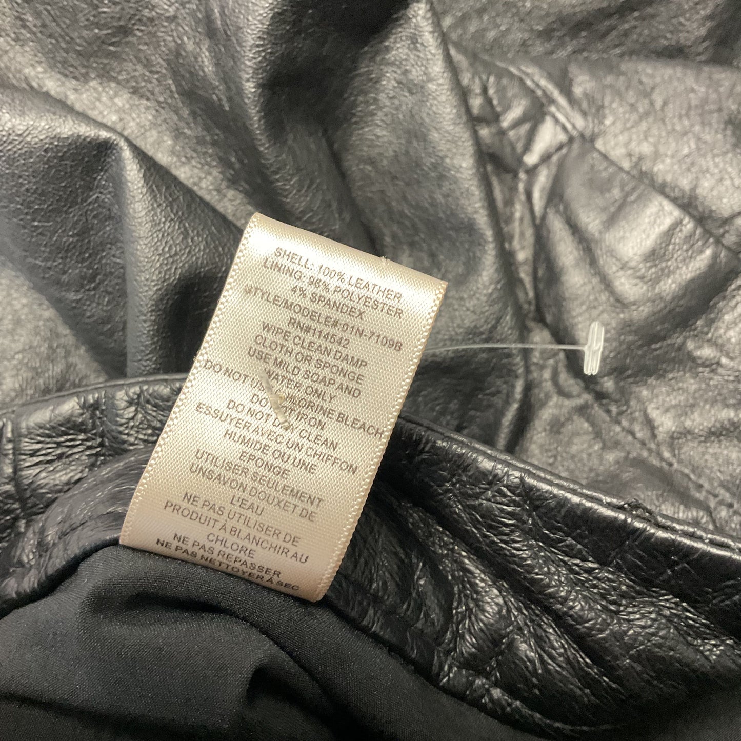 Blank NYC Black Leather Jeans Style Pants - Size 26