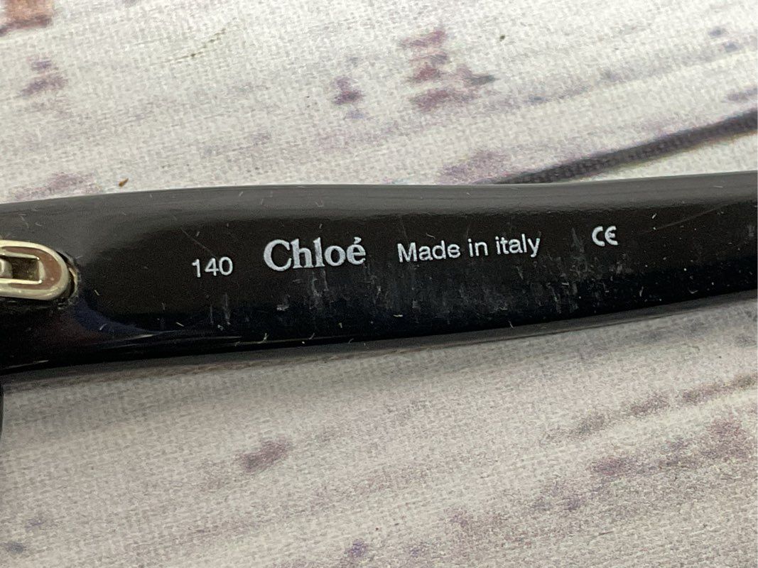 CHLOE 9S Women's Brown Eyeglasses with Case- SZ 140 (HAS NO LENSES)