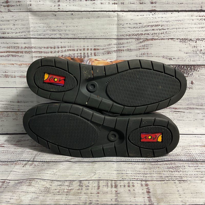 Icon Wearable Art Tiger Cub Photo Print Leather Sneaker Men's Size 11 Shoes