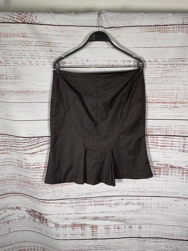 NEW Jill Sander Women's Brown Wool Blend Skirt - Size 42 Made in Italy