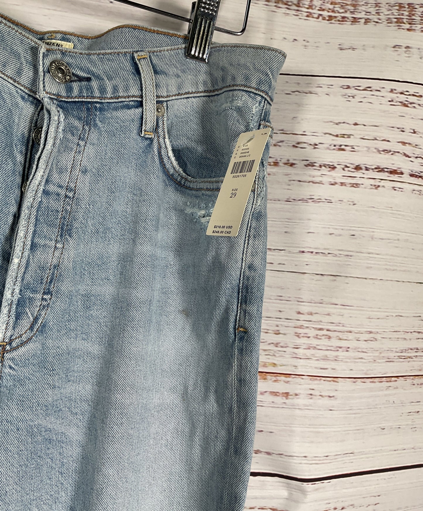 Citizens of Humanity Premium Vintage Olivia High Rise Slim Jeans Blue 29