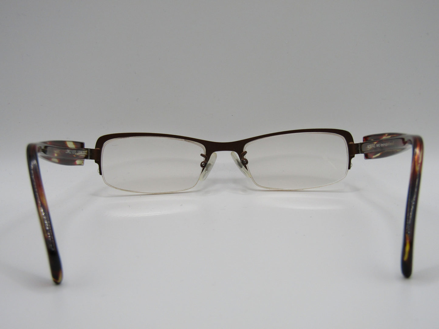 Face A Face Loris Women's Half-Rim Rectangular Eyeglasses Frame Made in France