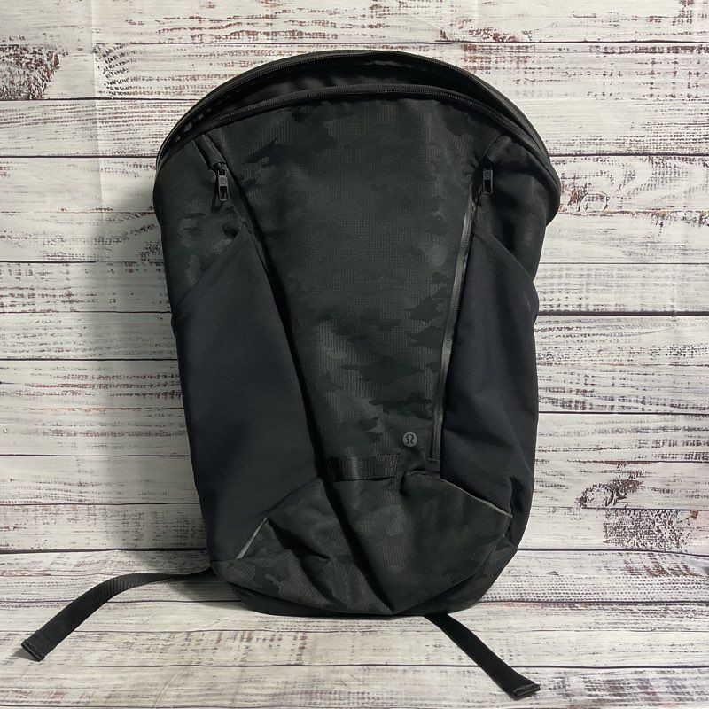 Lululemon More Miles Black Camo Nylon City Backpack