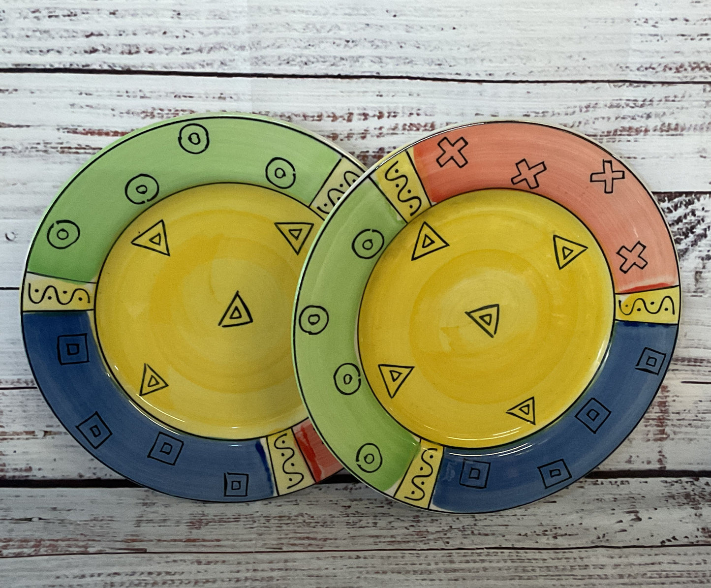 Sargo Hand Painted Multi Pattern Dinnerware Set Multicolor