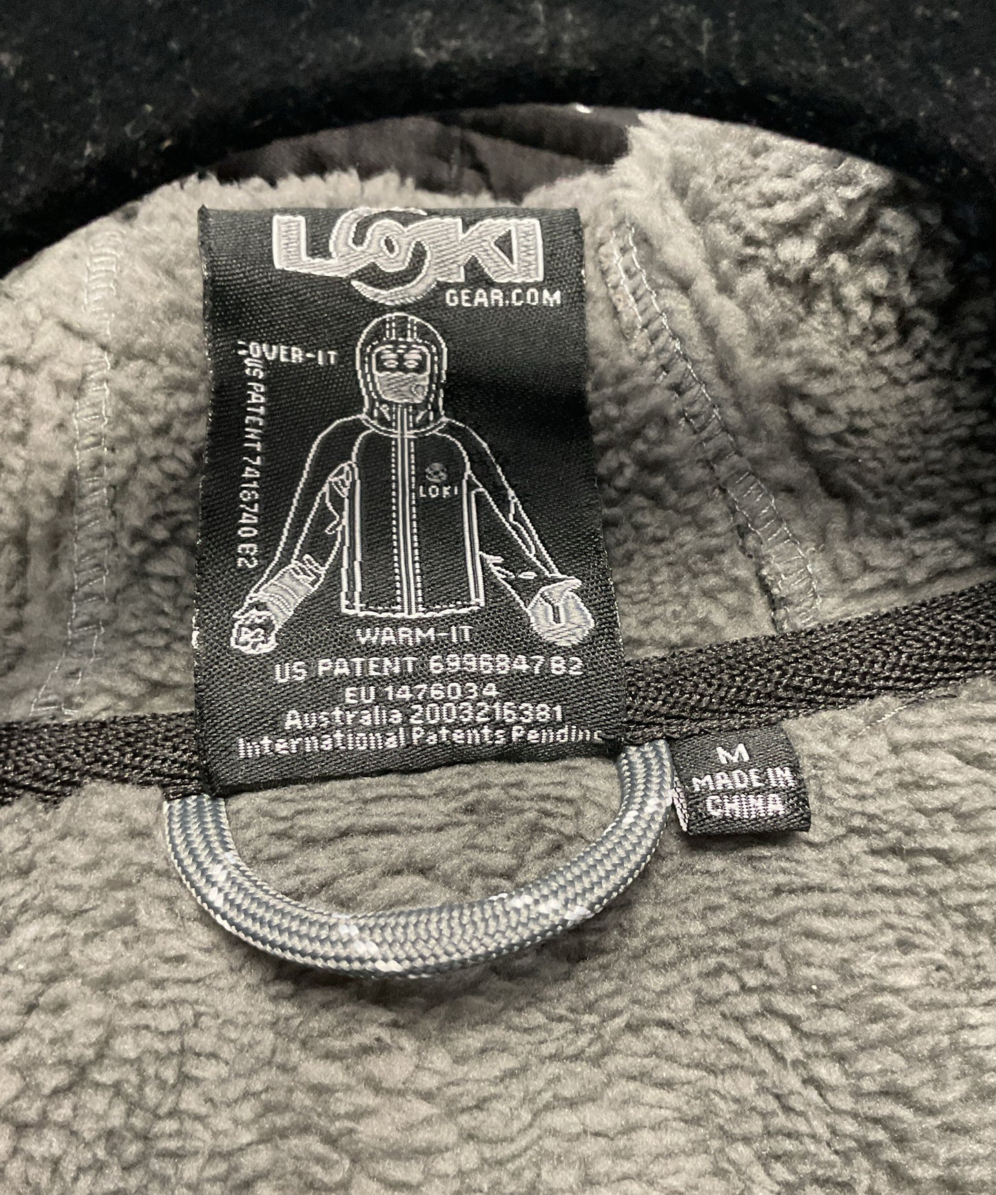 Loki Gear Mountain Black Sherpa Fleece Line Softshell Jacket - Size M New w/ Tag