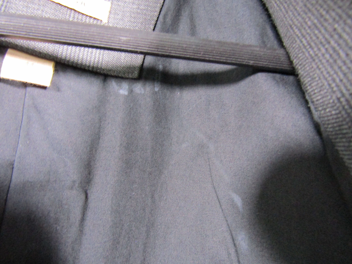 John Varvatos Men's Gray Plaid Wool Blend Blazer Size 44