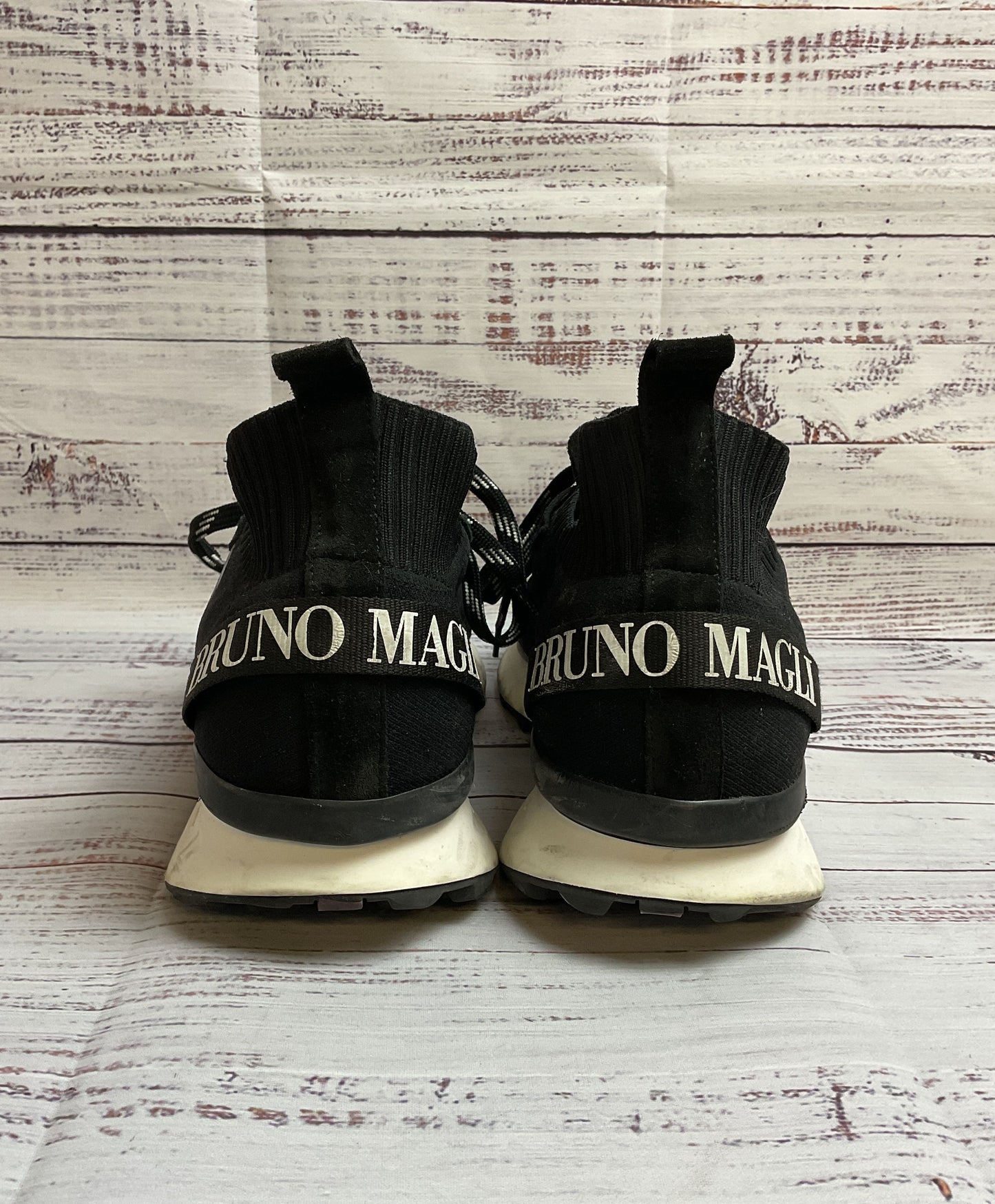 Bruno Magli Dion Sport Lace Up Black Athletic Shoe Men 12