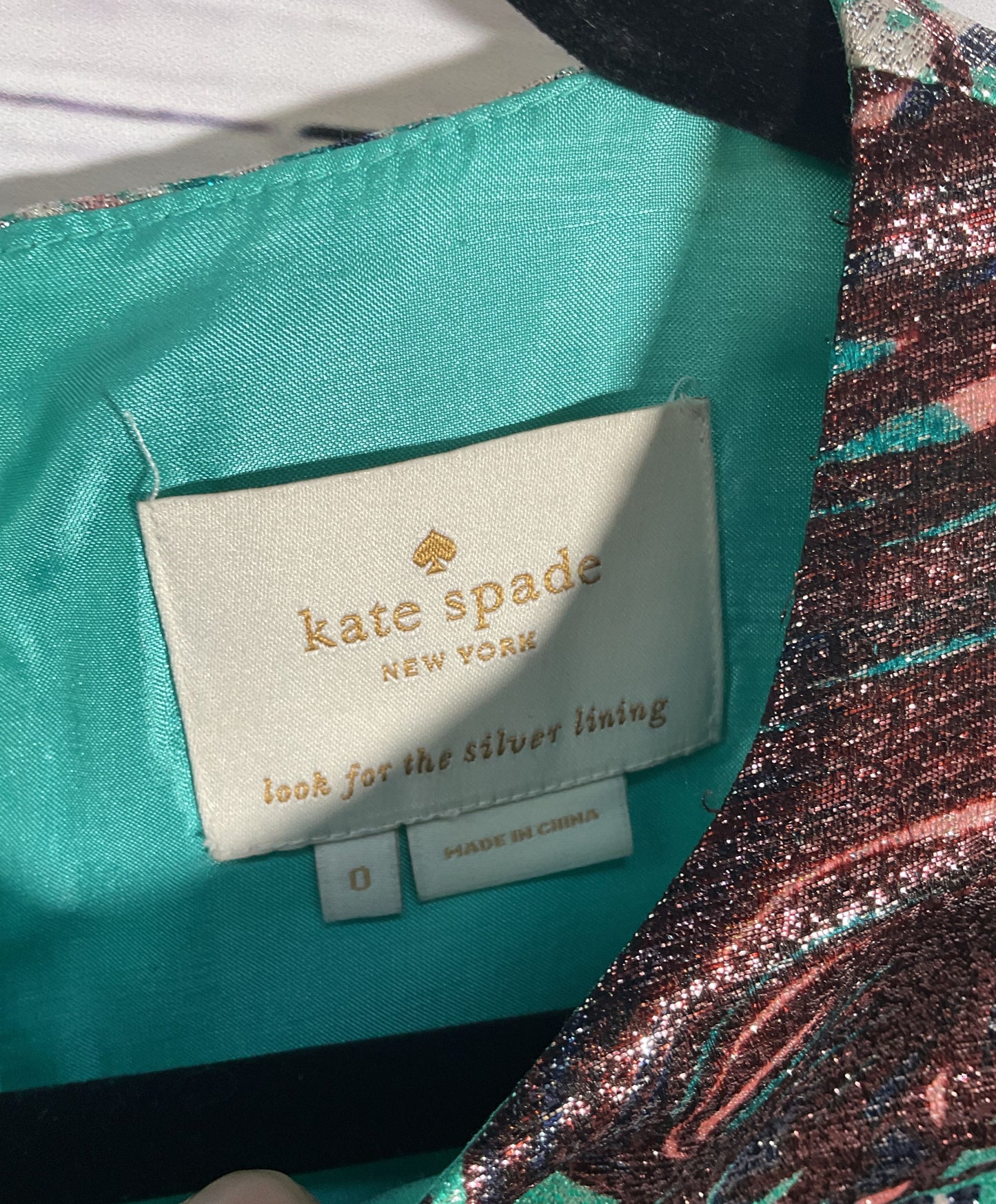 Kate Spade Women's Multi-Color Regal Plumes Mini Dress Size 0